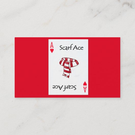 スペードのトランプのエース 名刺 (裏面)