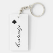 スペードのビキニの女の子Thunder_Coveの女王 キーホルダー (裏面)