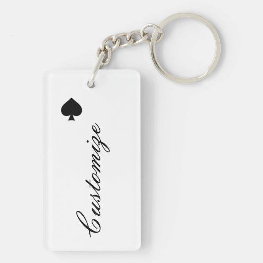 スペードのビキニの女の子Thunder_Coveの女王 キーホルダー (裏面)