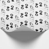 スペードのビキニの女の子Thunder_Coveの女王 ラッピングペーパー (角)