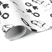 スペードのビキニの女の子Thunder_Coveの女王 ラッピングペーパー (ロールコーナー)