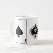 スペードのマグカードのエース! コーヒーマグカップ (正面左)