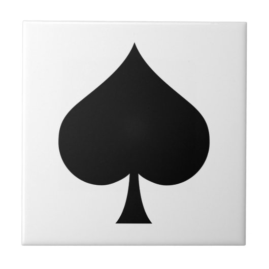 スペードのマーク タイル (正面)