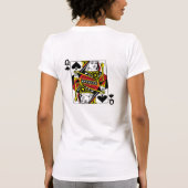 スペードのワイシャツの女王 Tシャツ (裏面)
