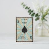 スペードのヴィンテージのエース 名刺 (スタンド正面)