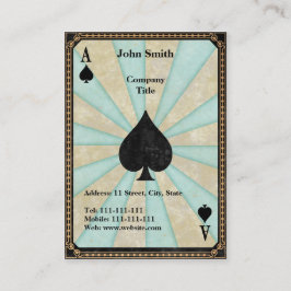 スペードのヴィンテージのエース 名刺