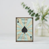 スペードのヴィンテージのエース 名刺 (スタンド正面)