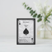 スペードのヴィンテージのエース 名刺 (スタンド正面)