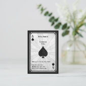 スペードのヴィンテージのエース 名刺 (スタンド正面)