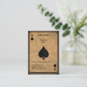 スペードのヴィンテージのエース 名刺 (スタンド正面)