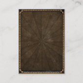 スペードのヴィンテージのエース 名刺 (裏面)