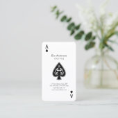 スペードの名刺のエース 名刺 (スタンド正面)