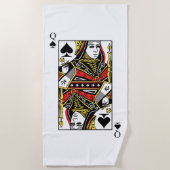 スペードの女王 ビーチタオル (正面)