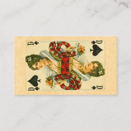 スペードの女王 名刺 (裏面)