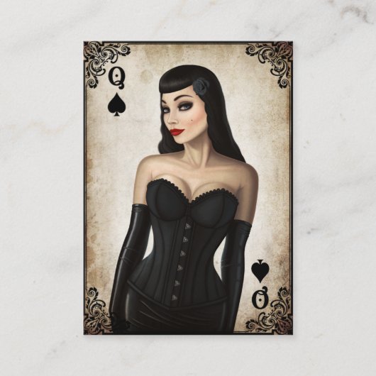 スペードの女王-名刺 名刺 (正面)