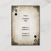 スペードの女王-名刺 名刺 (裏面)