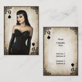 スペードの女王-名刺 名刺 (正面/裏面)