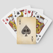 スペードの旧式なエース トランプ (裏面)