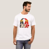 スペードの王とガールとハートのおもしろい女王 Tシャツ (正面フル)