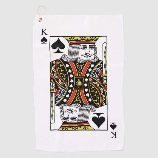 スペードの王 ゴルフタオル (正面)