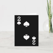 スペードの遊ハロウィンの衣装のうち2つ暗い カード (正面)