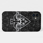 スペードの黒いiPhone5箱のエース Case-Mate iPhoneケース (裏面(横))