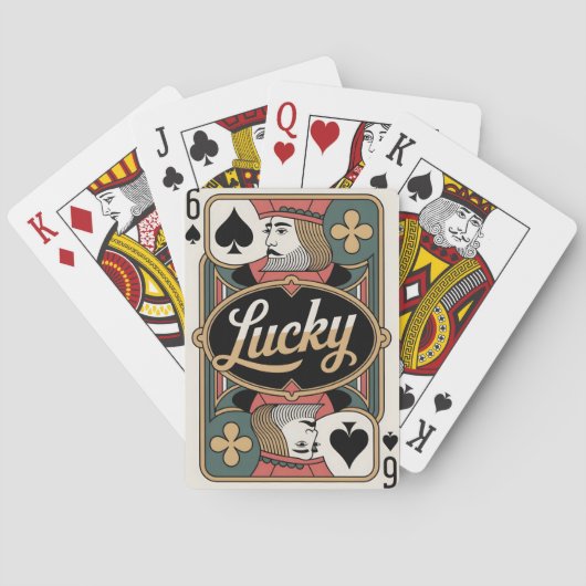 スペードの6 ラッキー カード デッキ (裏面)