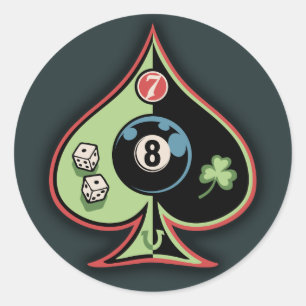 スペードの8 ラウンドシール