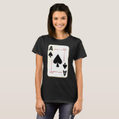 スペードのAceカード最高ののカード Tシャツ (正面フル)