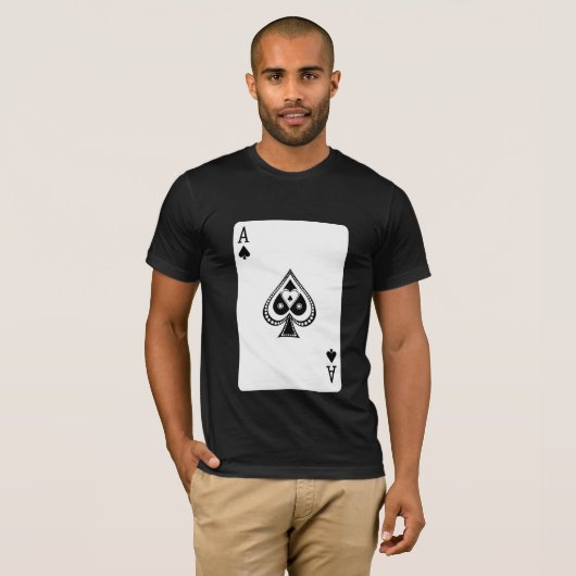 スペードのTシャツのエース Tシャツ (正面フル)