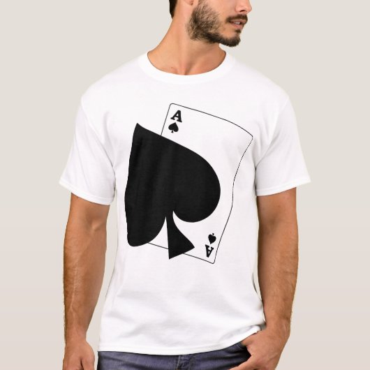 スペードのTシャツの浮遊エース Tシャツ (正面)