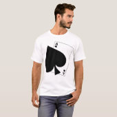 スペードのTシャツの浮遊エース Tシャツ (正面フル)