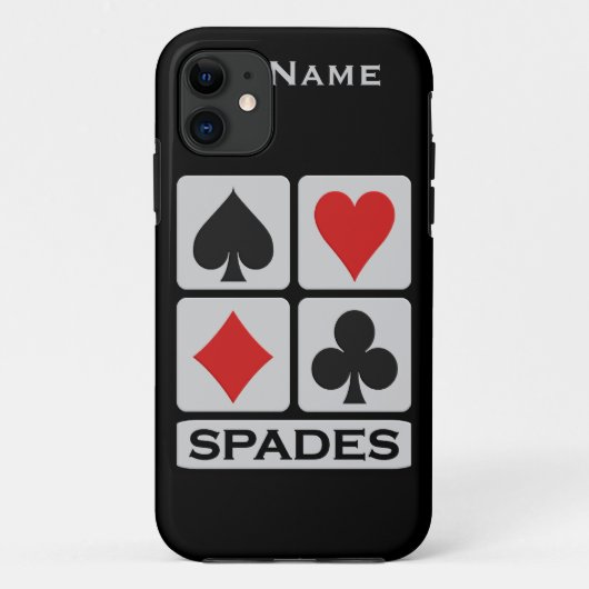 スペードカスタムプレイヤーiPhone 5ケースメイト Case-Mate iPhoneケース (裏面)