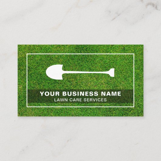 スペードショベル工具園芸用造園芝生気に 名刺 (正面)