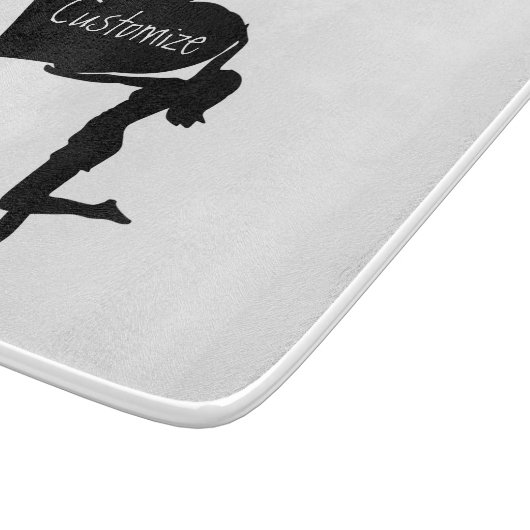 スペードズのクイーンホールディングブラックエースサンダー_コーブ カッティングボード (角)