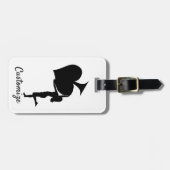 スペードズのクイーンホールディングブラックエースサンダー_コーブ ラゲッジタグ (正面横)