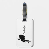 スペードズのクイーンホールディングブラックエースサンダー_コーブ ラゲッジタグ (裏面縦)