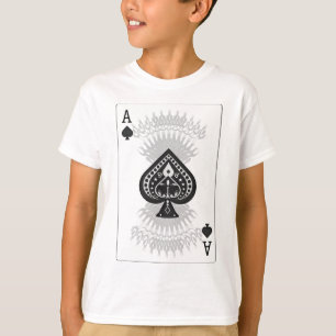 スペードトランプのポーカーカード： Tシャツ