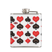 スペードハートダイヤモンドクラブパターン フラスク (裏面)