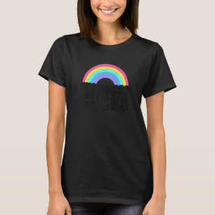 スペード先生アンチいじめヒッピー虹の優しさ Tシャツ