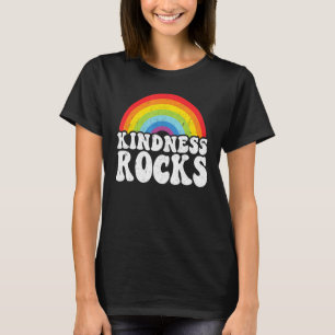 スペード先生アンチいじめヒッピー虹の優しさ Tシャツ