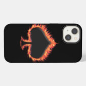 スペード炎 iPhoneケース (裏面横)