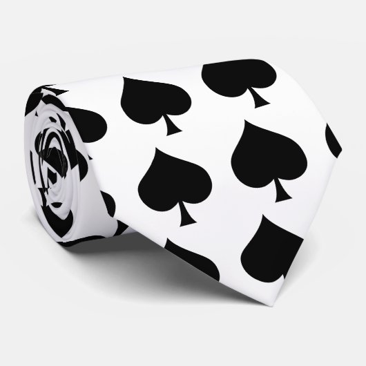 スペード記号 ネクタイ (ロール)