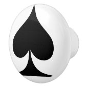 スペード遊のカード形状 セラミックノブ (右)