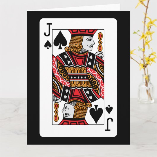 スペード カード (黄色い花)