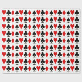 スペード、ダイヤモンド、クラブ、ハート遊のカードスーツ ラッピングペーパー (フラット)