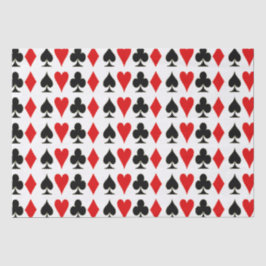 スペード、ダイヤモンド、クラブ、ハート遊ズカードスーツ 薄葉紙