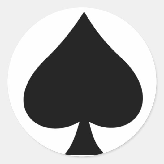 スペード ラウンドシール (正面)