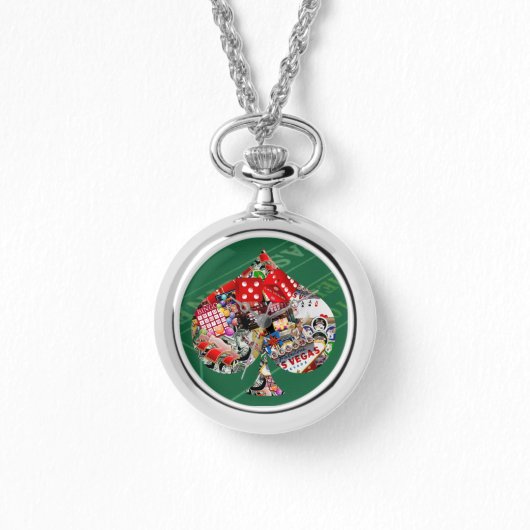 スペード – ラスベガス遊のカード形状 腕時計 (正面)