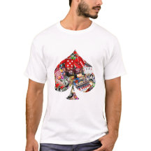 スペード – ラスベガス遊のカード形状Tシャツ